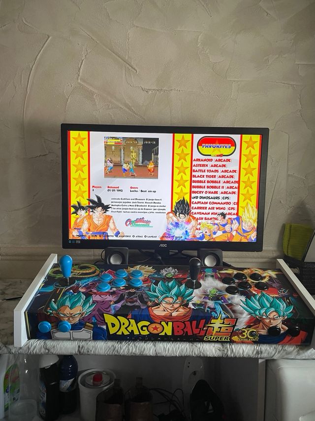 Mando Arcade Drangon Ball y Monitor 27” 