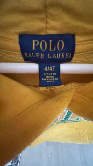 Sudadera Polo Ralph Lauren Amarilla Niños