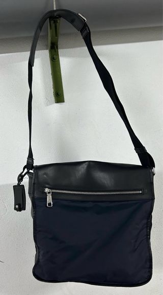 Bolso Porta Documentos Cortefiel Negro/Azul