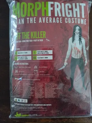 Disfraz Jeff The Killer Talla L