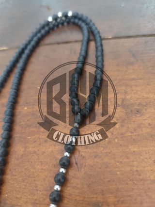 Collana Rosario con teschio e drago