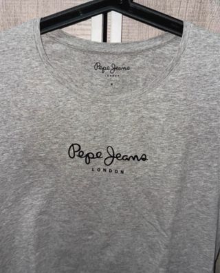 Camiseta Pepe Jeans Mujer Gris Talla M