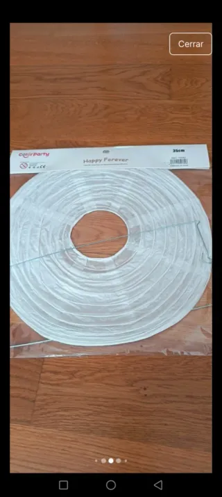 Lámpara de papel colgante