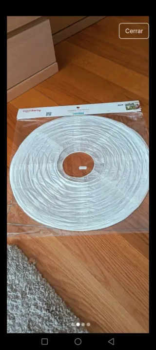 Lámpara de papel colgante