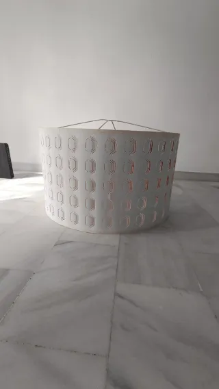 Pantalla de lámpara decorativa naranja