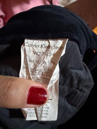 Pantaloni Calvin Klein in velluto a costine