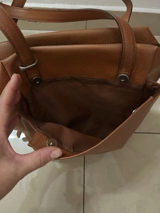 Bolso de mano marrón