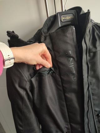 Chaqueta Moto Mujer Negra