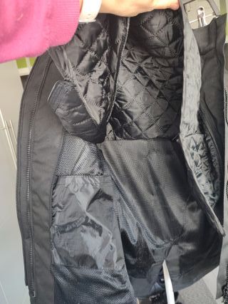 Chaqueta Moto Mujer Negra