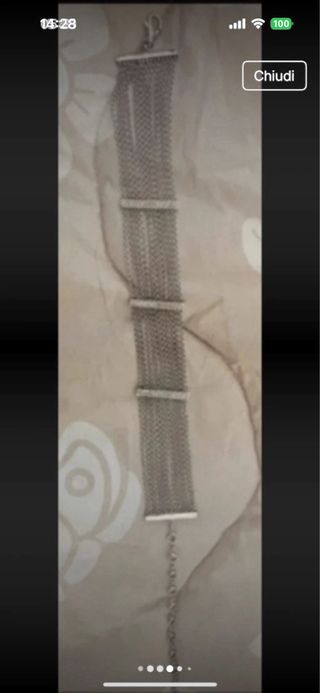 Choker in Argento 925 con zirconi,a vari fili