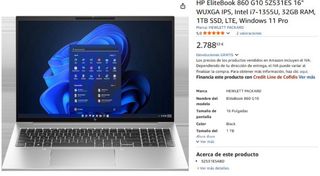HP EliteBook 860 G10 16 i7 32GB RAM 1TB SSD
