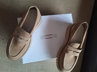 Mocasines de ante beige