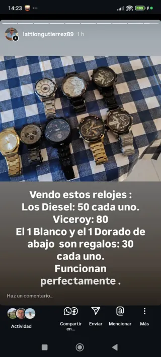 Lotes de Relojes Diesel y Viceroy
