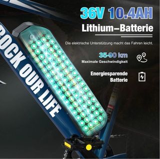 Bicicleta Eléctrica RCB RK15 Azul