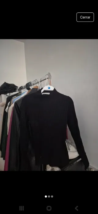 Camisa de manga larga negra
