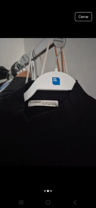 Camisa de manga larga negra