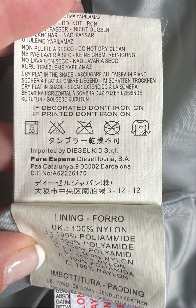 Giubbotto DIESEL ragazzo 14 anni