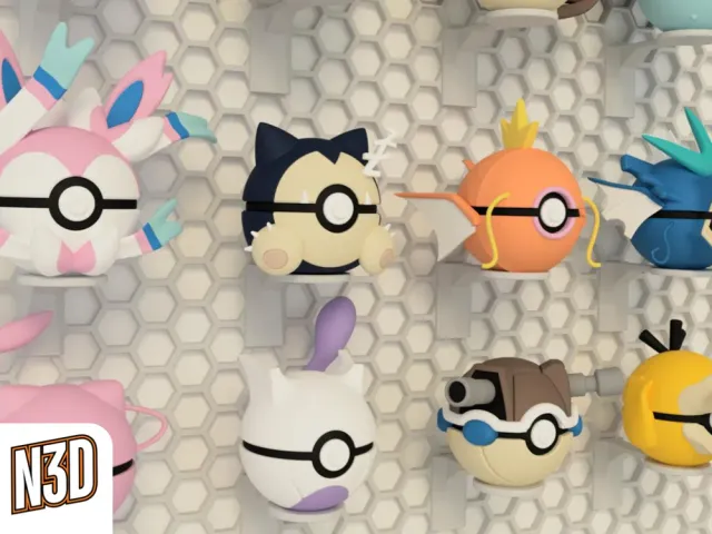 Pokébola decorativa con forma de Pokémon