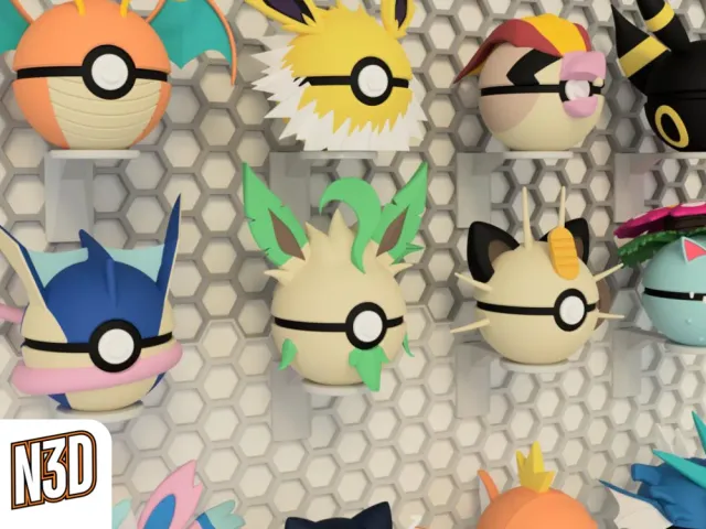Pokébola decorativa con forma de Pokémon