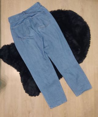 Pantalon vaquero ancho azul  Talla L