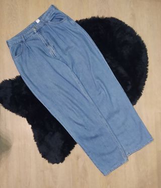 Pantalon vaquero ancho azul  Talla L