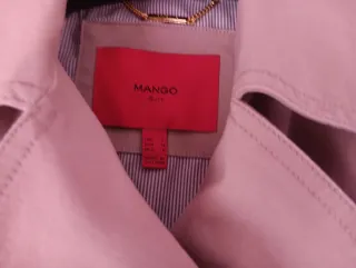 Gabardina Mango Beige Talla M