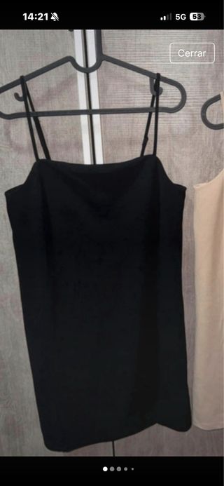 Lote 2 Vestidos H&M Mujer Negro y Beige