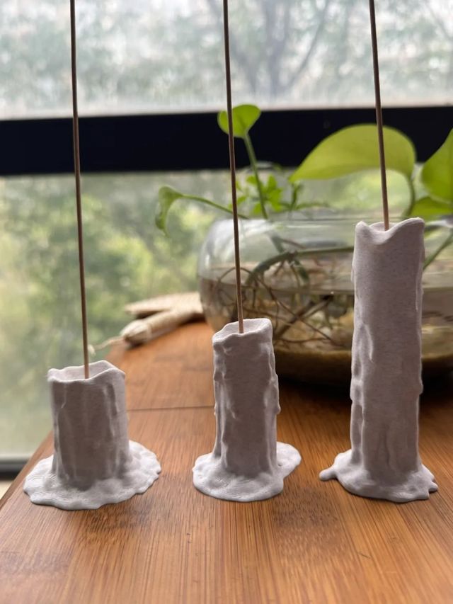 Porta inciensos 3 modelos efecto vela