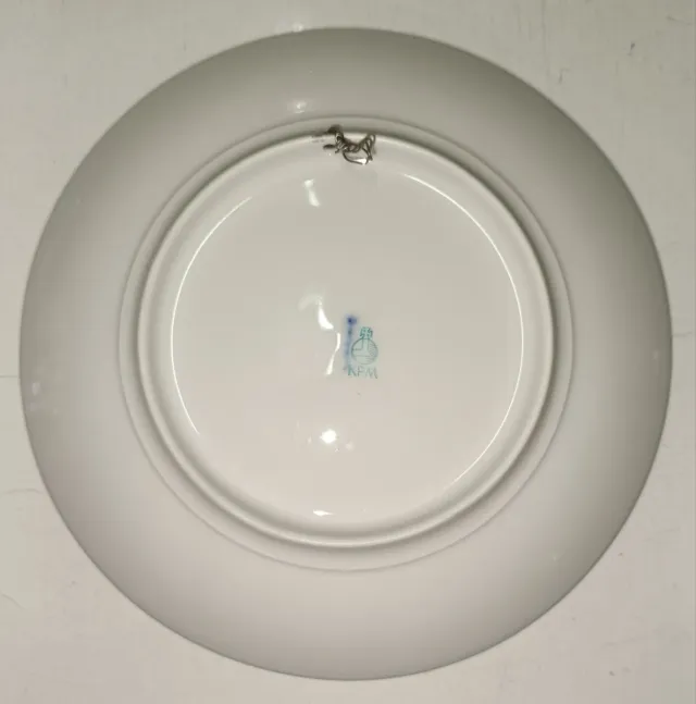 Plato decorativo cobalto y oro, colgar.