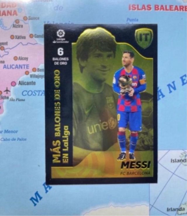 Messi isla tesoro número 9 cromo liga este 21-22