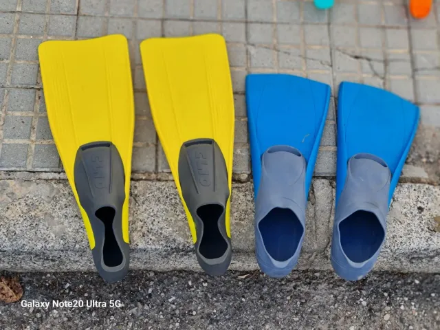 Aletas natación/buceo T45 y T43