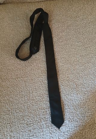 Corbata Negra de seda 100×100