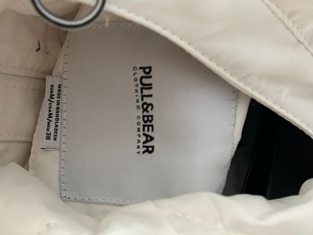 Pull&Bear Chaquetón Blanco