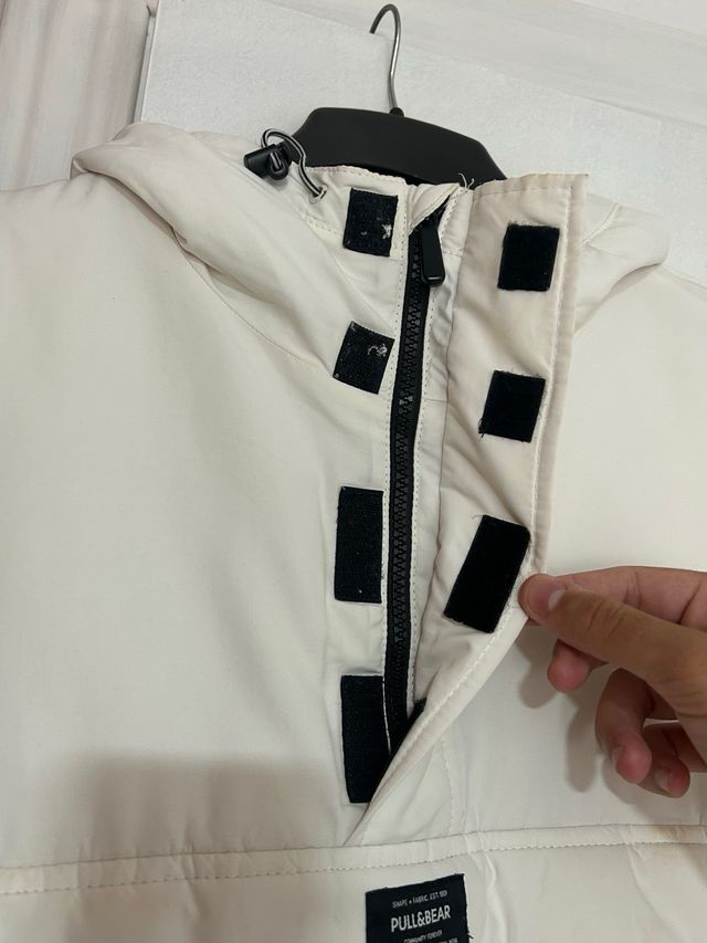 Pull&Bear Chaquetón Blanco