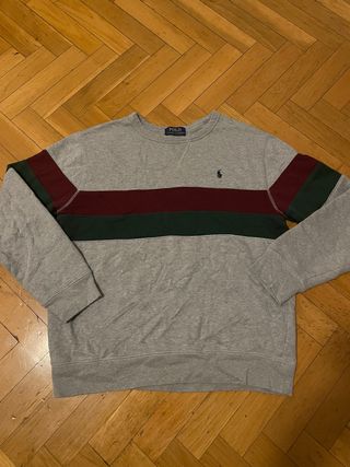 Sudadera Polo Ralph Lauren Gris Rayas
