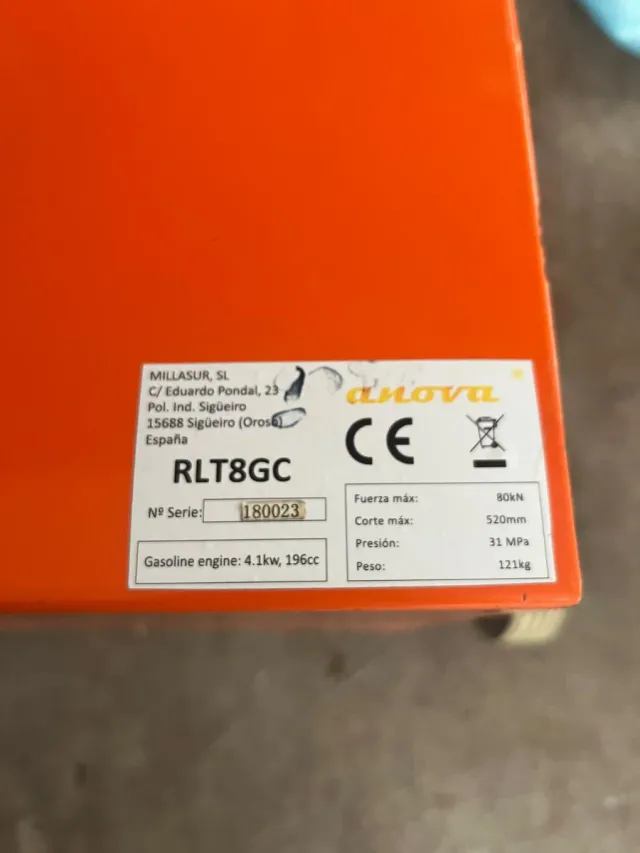 Fendadora de leña RLT8GC
