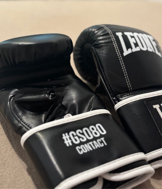 Guantes de boxeo Leone negros