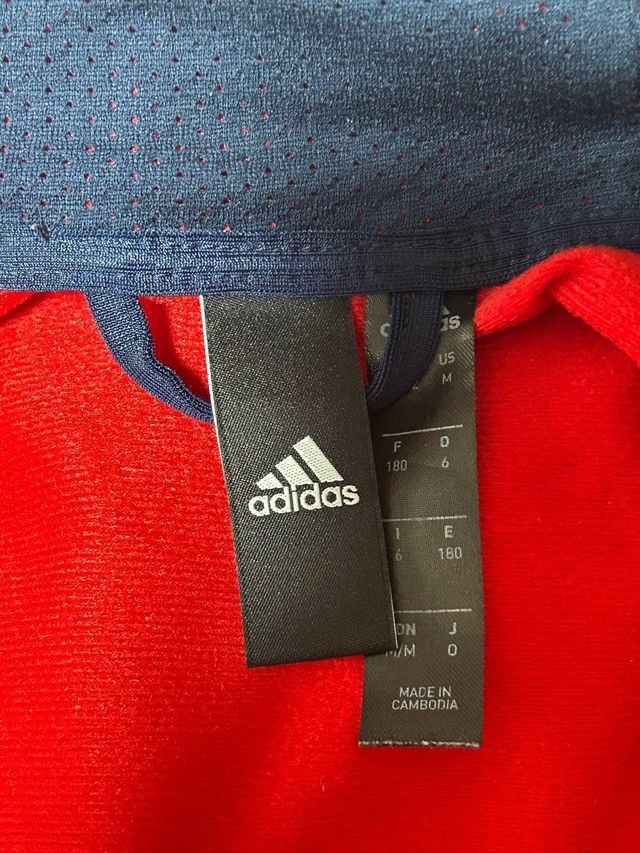 Chaqueta Adidas Roja y Azul