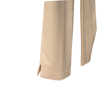 Pantalón MANGO mujer pinzas beige T34