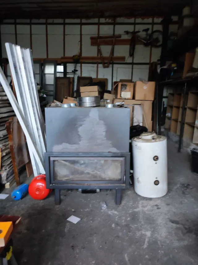 Estufa de leña chimenea eléctrica