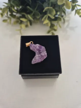 Dije media luna amatista