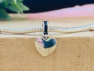 Charm Corazón Bandera Alemania - Plata