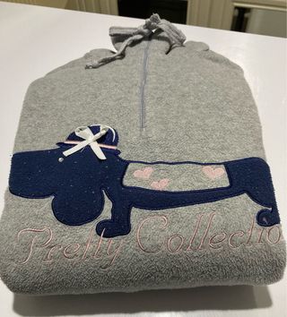 Pigiama donna con cane e cuori