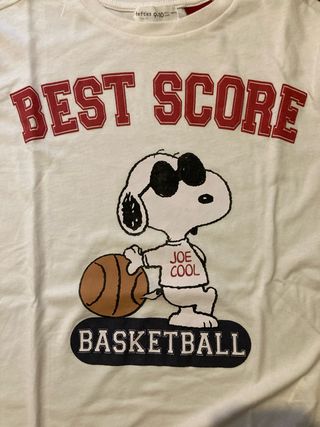 Camiseta Snoopy Joe Cool Baloncesto Talla M