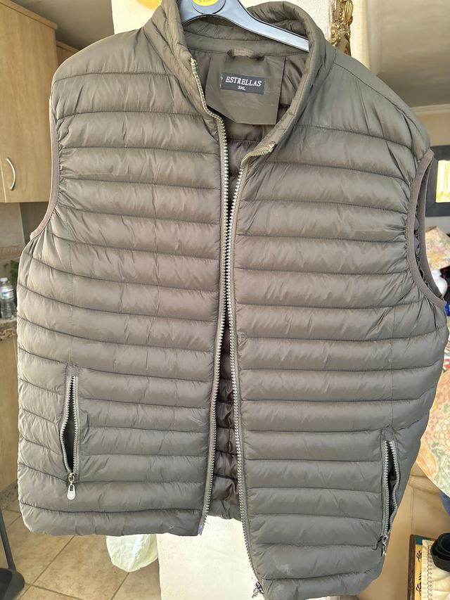 Chaleco ESTRELLAS verde oliva talla XXL