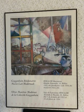Cartel Guggenheim Bilbao Obras Maestras Modernas