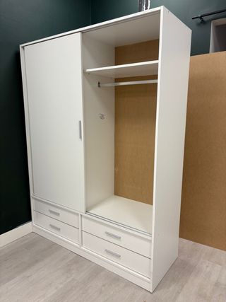 Armario puertas correderas 4 cajones nuevo