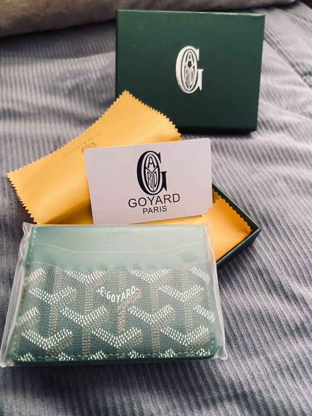 Tarjetero Goyard Verde