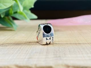 Charm Corazón Bandera Brasil - Plata
