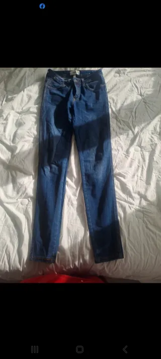 Pantalón vaquero Mango azul